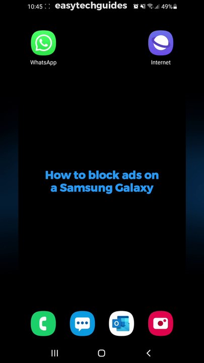 How to block ads on a Samsung Galaxy (free, easy, no extra app)