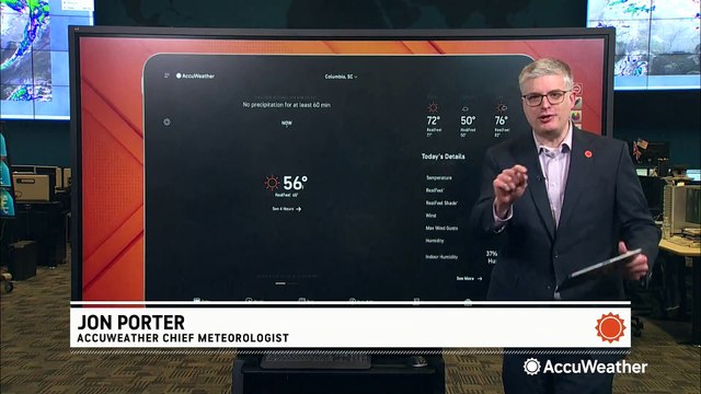 Checking your area for different allergies with the AccuWeather app