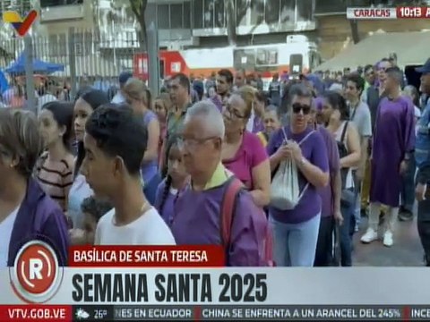 Caracas | Devotos cumplen promesas al Nazareno de San Pablo en está Semana Santa 2025