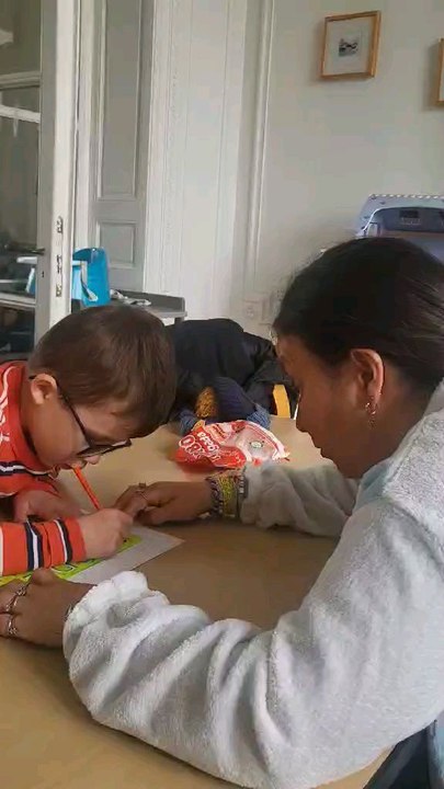 gael avec sa maman