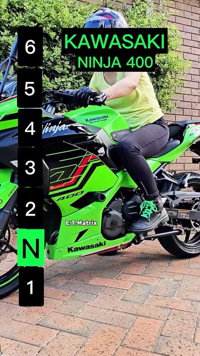 Maximum speed for each gear on a Kawasaki Ninja 400 #moto #motorcycle #kawasaki #ninja400 #topspeed #gearshift #bikelife #etmatrix