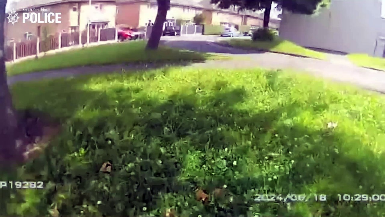 South Yorkshire Police video shows the arrest of Simon Welsh, aged 37, of Doncaster Road, Rotherham