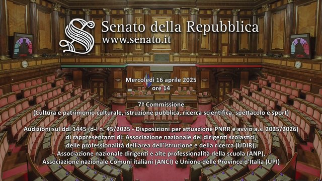 Roma - D-l n. 45/2025 - Attuazione PNRR e avvio anno scolastico 2025/2026 (16.04.25)