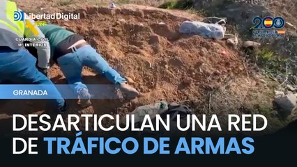Desarticulada en Granada una red criminal dedicada al tráfico de armas de guerra