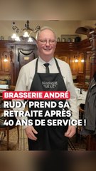Après 40 ans de service, Rudy tire sa révérence à la Brasserie André
