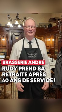 Après 40 ans de service, Rudy tire sa révérence à la Brasserie André