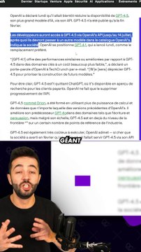 DÉJA LA FIN DE GPT-4.5 MAIS L'ARRIVÉE DE GPT-4.1 !! #chatgpt #gpt4o #actusia #GPT41 #openai #GPT45 #GPT4