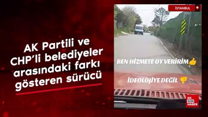 AK Partili ve CHP'li belediyeler arasındaki farkı gösteren sürücü