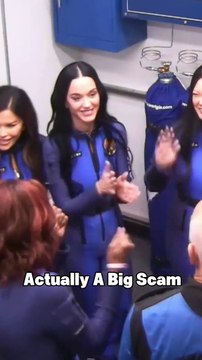 No one realizes that Katy Perry's kiss on the ground exposed the space trip as a carefully planned reality show!
