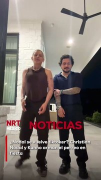 El cantante regional y el influencer fueron captados disfrutando del cumpleaños de Aneliz, hermana de Ángela Aguilar. El video ya es viral.