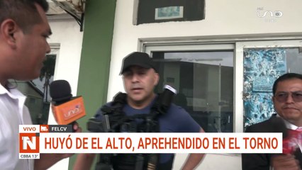 Aprehenden en Santa Cruz a sujeto que apuñaló a su pareja embarazada en La Paz