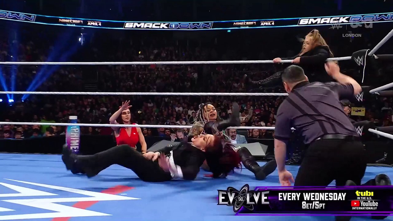 The Secret Hervice take down Katana Chance and Kayden Carter- SmackDown highlights, March 28, 2025