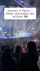 Concert à Paris : Usher distribue des billets 🇫🇷