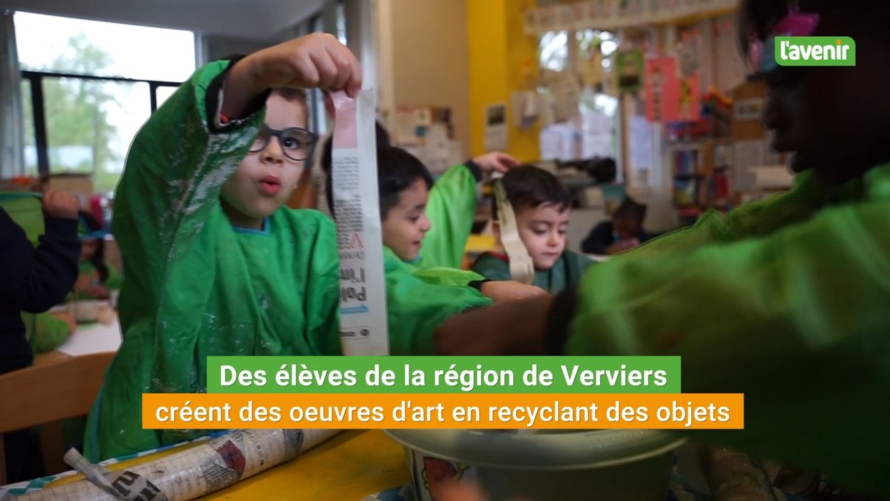 Des élèves de la région de Verviers créent des œuvres d’art à partir d’objets recyclés