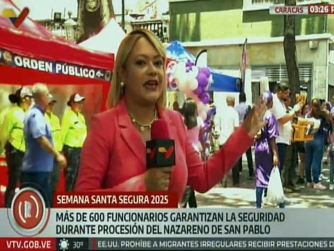 Caracas | Más de 600 funcionarios resguardan la integridad de los visitantes al Nazareno de San Pablo