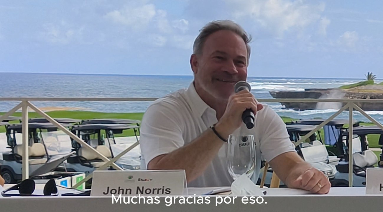 John Norris, vice presidente senior de torneos del PGA Tour-Valora la importancia que tiene Corales Puntacana para el tour