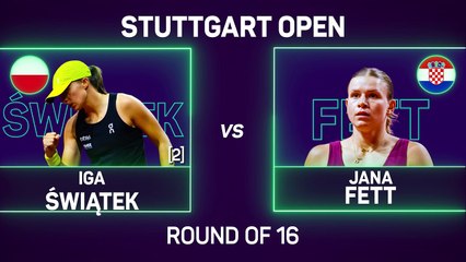 Swiatek defeats Fett to reach Stuttgart quarters
