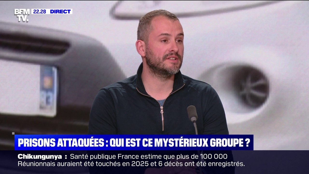 Prisons attaquées: "On n'est pas habitués à ce genre de menace à l'extérieur, sur nos familles", affirme Alexandre Caby (UFAP UNSa Justice)