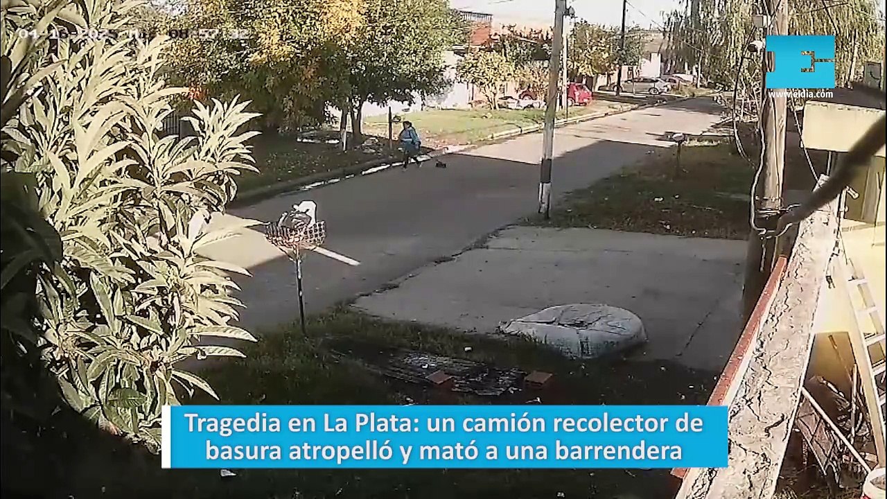 Tragedia en La Plata: un camión recolector de basura atropelló y mató a una barrendera