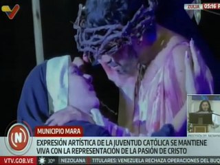 Juventud zuliana revivió "La Pasión de Cristo" en el municipio Mara