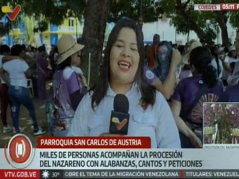 Cojedes | Fieles al Nazareno recorren en procesión las calles de San Carlos