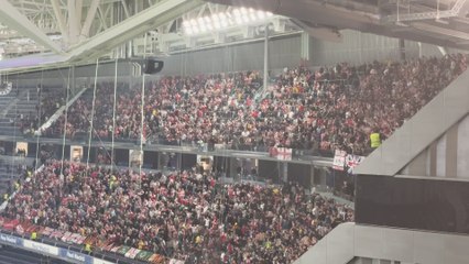 La africión del Arsenal le dedica una canción al Madrid: "Bella chao"