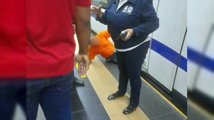 Rescatan a hombre atrapado en el Metro de Santo Domingo