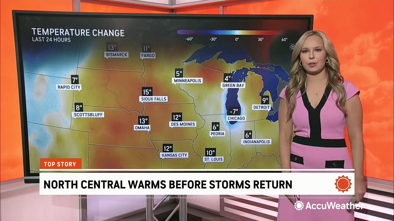 Thunderstorms with damaging hail returning to the Midwest