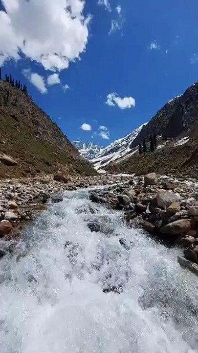 Glacier Stream ग्लेशियर स्ट्रीम #northenareaspakistan #glacier #ecosystem #viral #trending