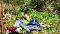 Solo Camping In The Forest, Cooking In The Small Tent