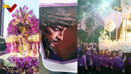 ESPECIAL | Venezolanos agradecen milagros de El Nazareno en multitudinaria procesión