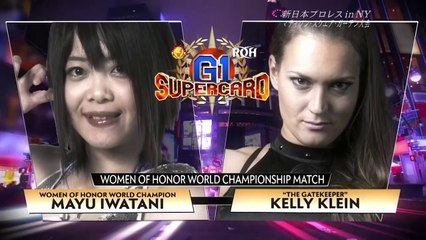 Mayu Iwatani vs Kelly Klein - WOH WORLD CHAMPIONSHIP MATCH: NJPW G1 SUPERCARD (4/6/2019)