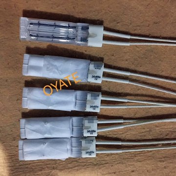 Half white coated Twin Tube Infrared Heating Lamps 85mm 240v 600 IR Emitters