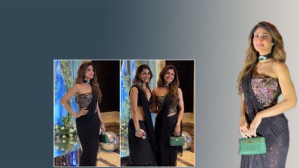 Shilpa Shetty ने Sangeet Ceremoney में ढाया कहर, Black Saree में Actress को देखते रह गए लोग, VIDEO