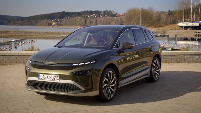 Der neue Škoda Enyaq - Tech-Deck-Face und Matrix-LED-Hauptscheinwerfer mit neuem Vieraugengesicht