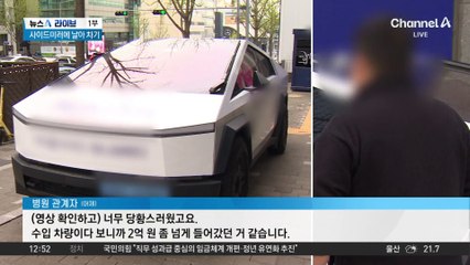 사이드미러에 날아 차기…수백만 원 배상?