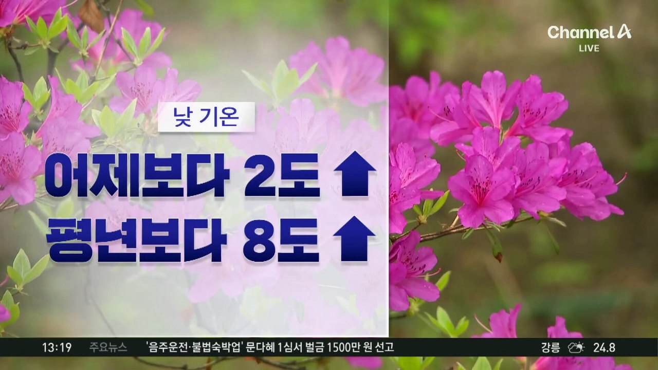 [날씨]서울 24도 ‘초여름’…평년보다 8도 높아