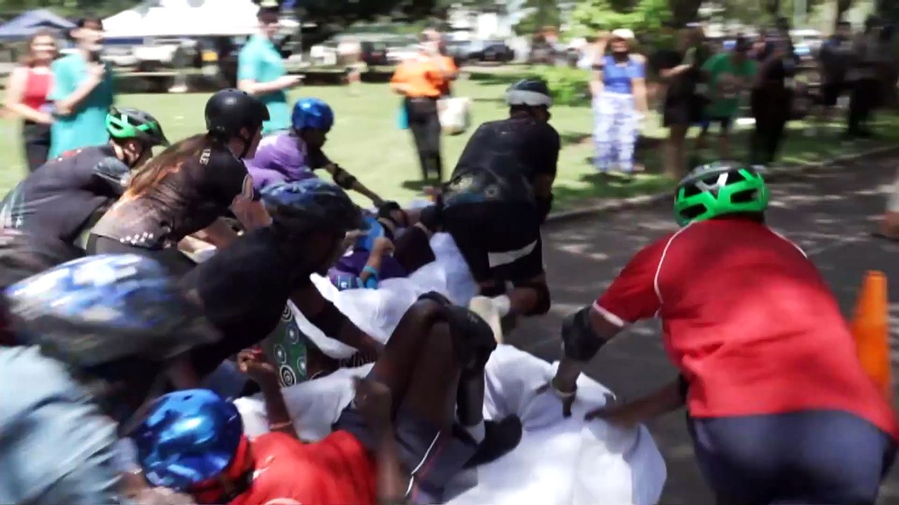 Couch race raises awareness for NT youth homelessness crisis