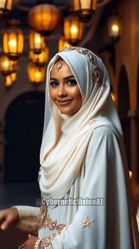 Ultra-decorative, luxurious bridal hijab styles #hijabi #hijabfashion #hijabstyle #ai #fashion #style #trends