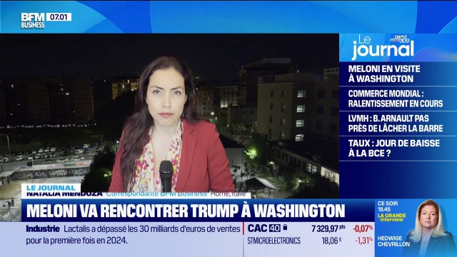 Droits de douane américains: l'italienne Giorgia Meloni se rend à Washington pour rencontrer et négocier avec Donald Trump