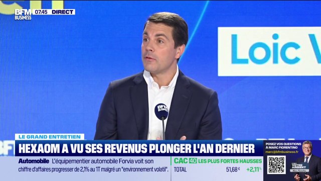 Construction de maisons individuelles: Notre chiffre d'affaire a baissé de 29% mais effectivement, c'est une année très difficile 2024 , assure Loïc Vandromme (DG d'Hexaom)