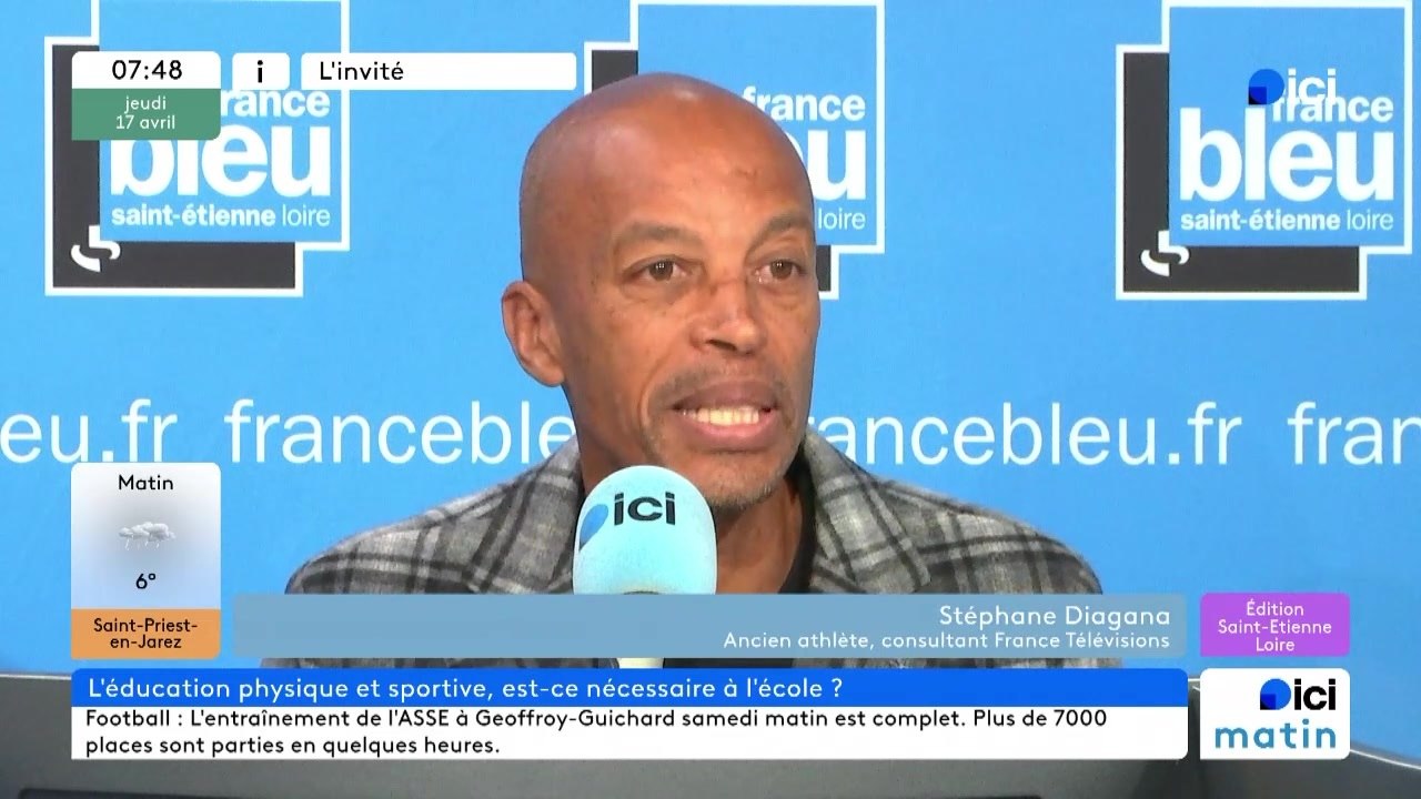 Sport chez les jeunes : Stéphane Diagana, ancien champion du monde d'athlétisme