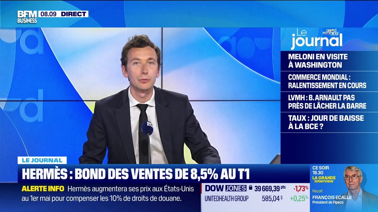 Hermès surperforme avec une croissance des vent...