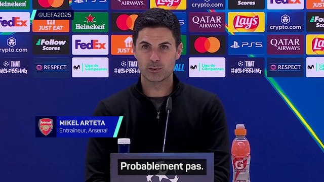 Arteta : Nous pouvons être très fiers