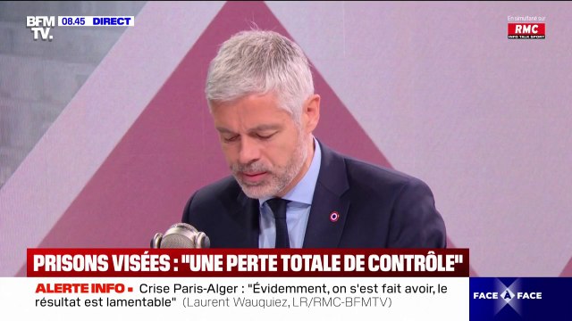 Prisons attaquées: Laurent Wauquiez dénonce une perte totale de contrôle de la situation de la sécurité et de l'ordre public dans notre pays