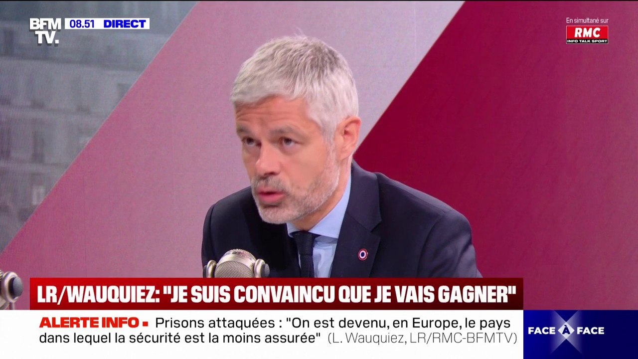 Présidence des Républicains: "Je suis convaincu que je vais gagner", assure Laurent Wauquiez
