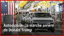 Automobile : la marche arrière de Donald Trump