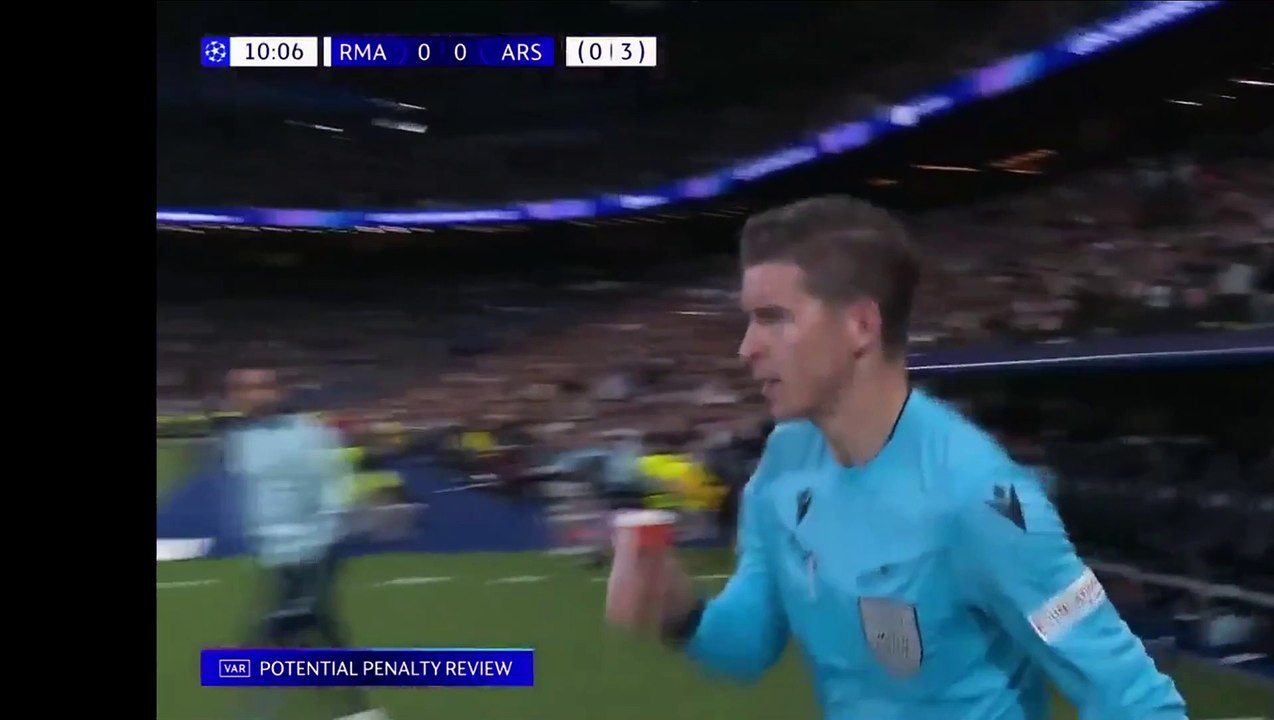 Penalty save Saka denied by Courtouis to keep Madrid in match Champions league