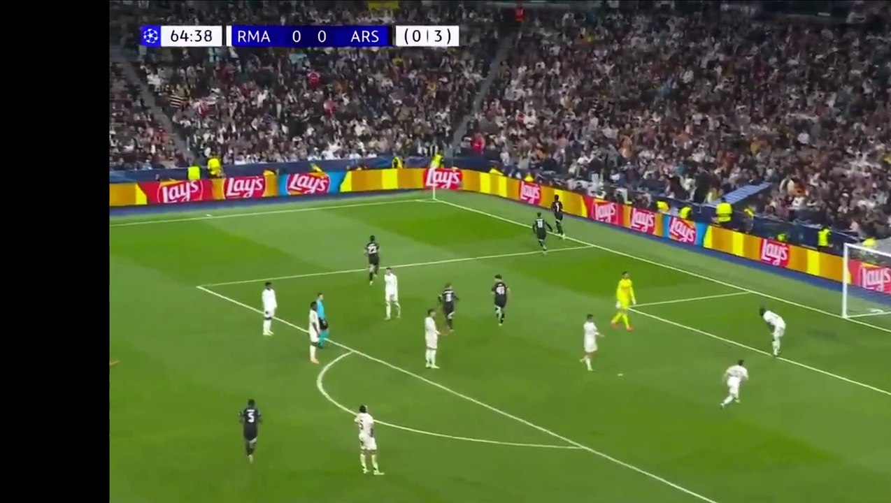 Saka Goal against Real madrid - making up for penalty miss