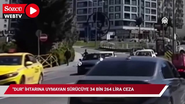 'Dur' ihtarına uymayan motosikletin sürücüsüne 34 bin 264 lira ceza